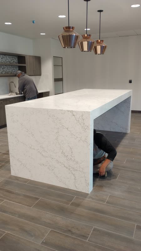 Custom stone countertop project by Peralta Stone