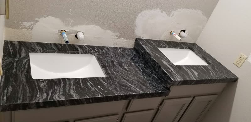 Custom stone countertop project by Peralta Stone