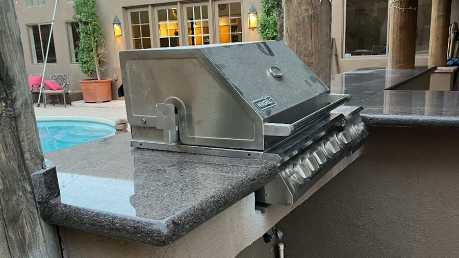 Custom stone firepit